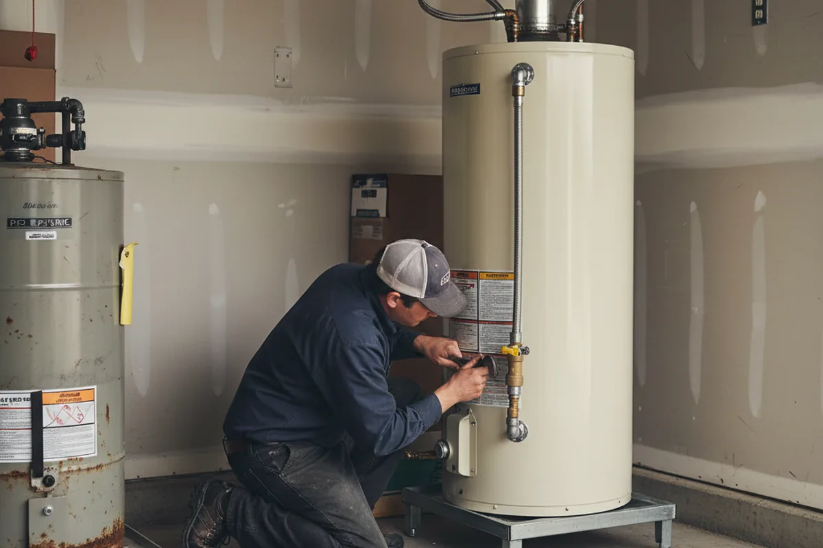 Water heater and shutoff valve replacement in Windber